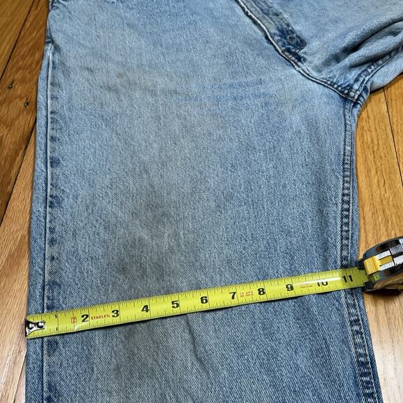VTG 90s Levi's 550 Orange Tab Jeans Mens 37x30 Relaxed Fit Tapered Wear Distress - Picture 7 of 12